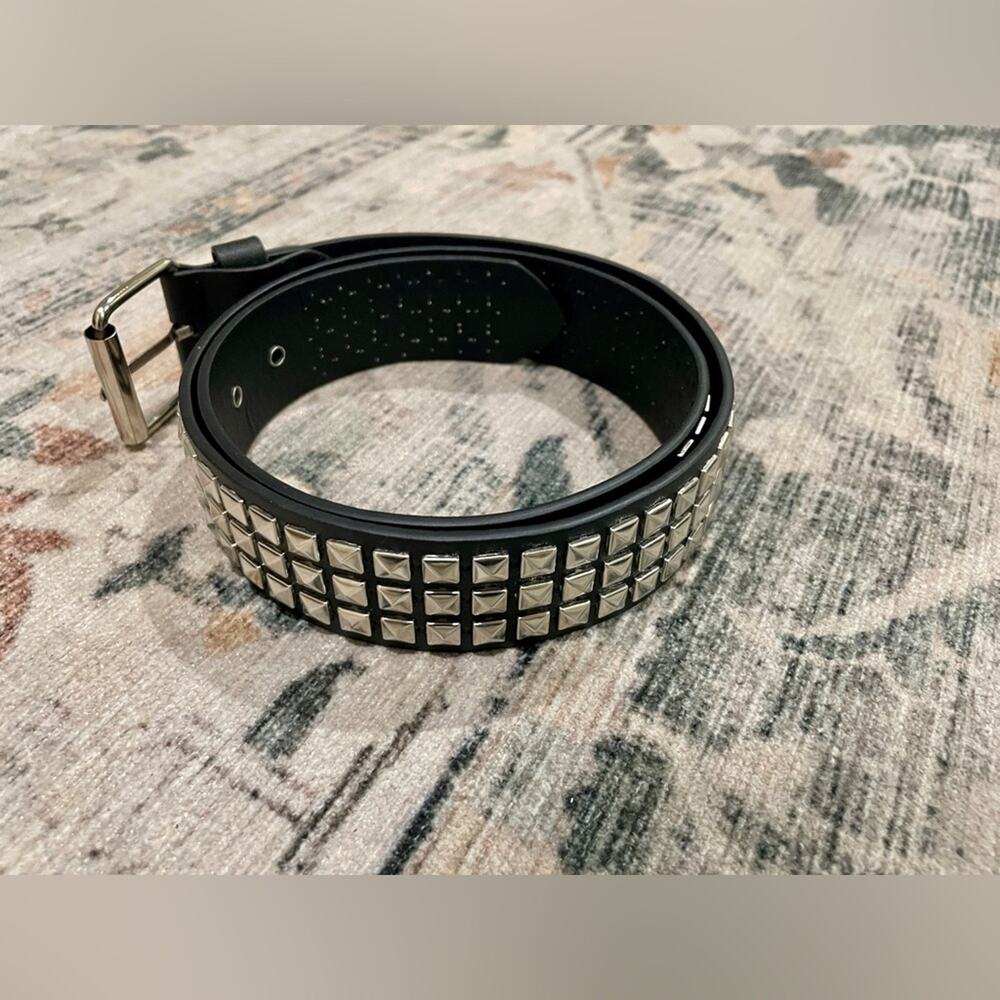 Black Studded Belt xs